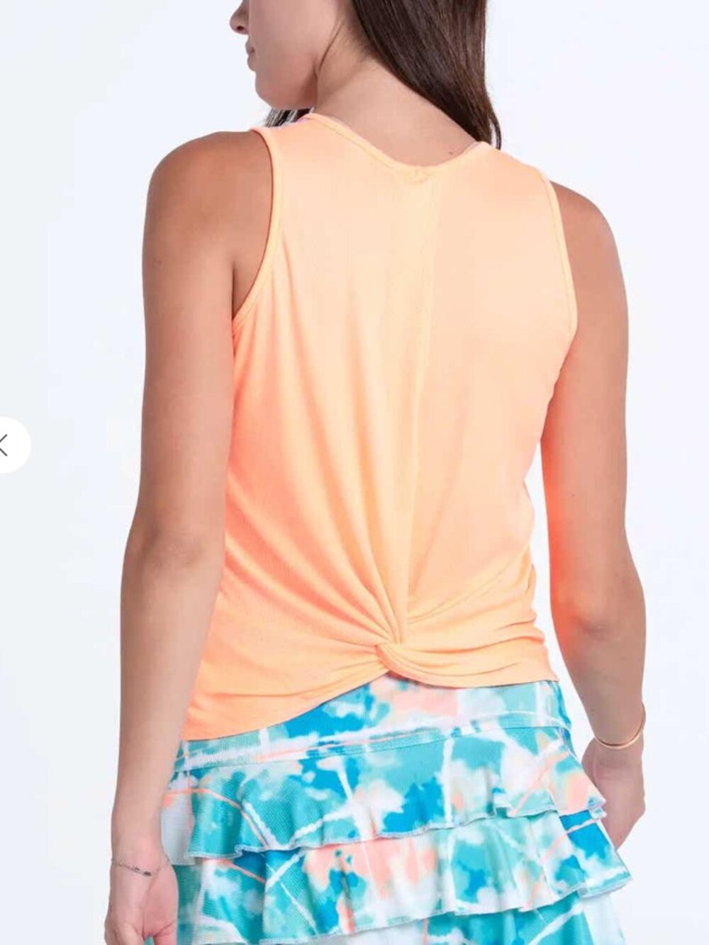 Twist Back Tank - Orange Frost
